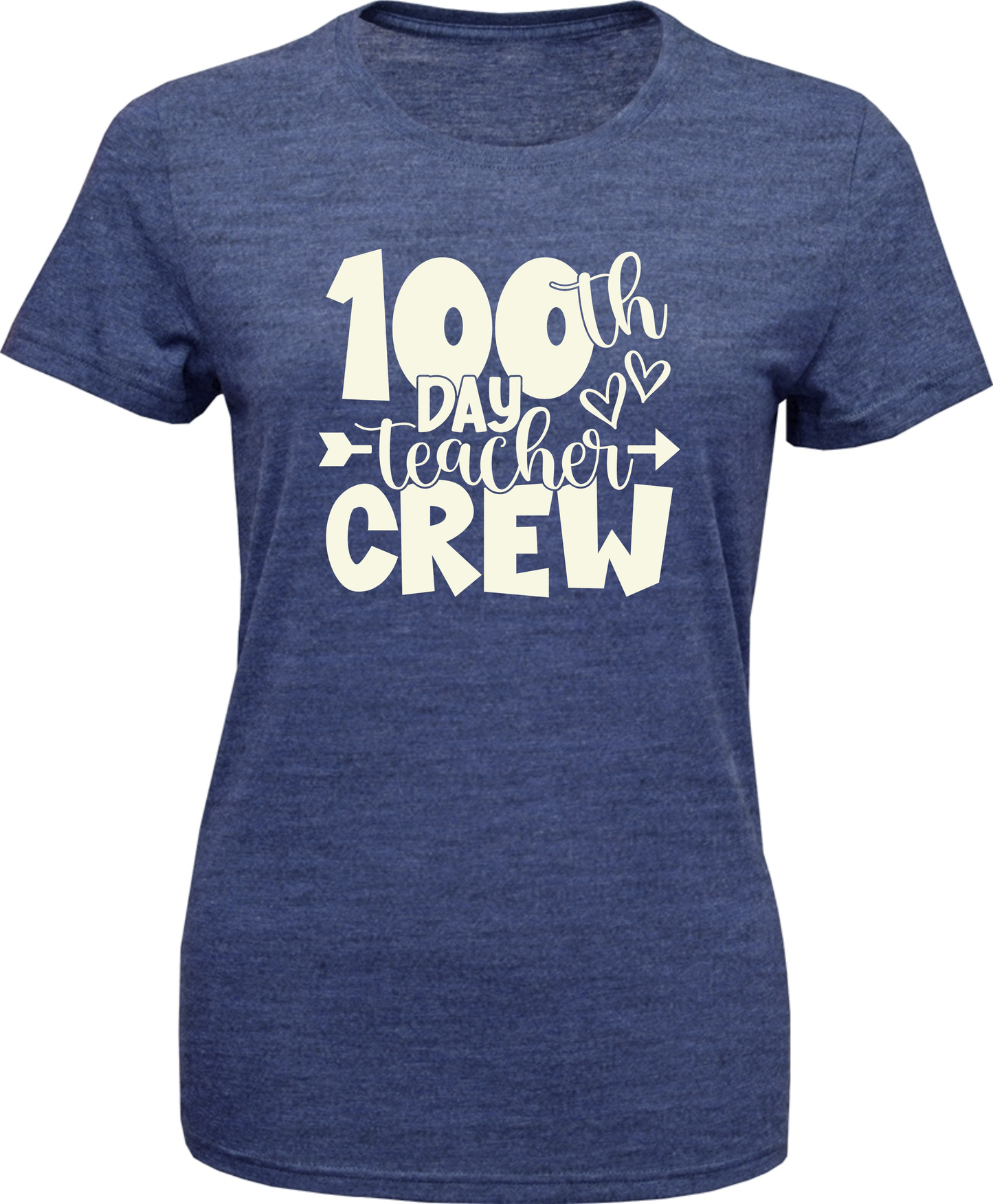 Women's Soft-Tek Blend T-Shirt- 100th Day Crew