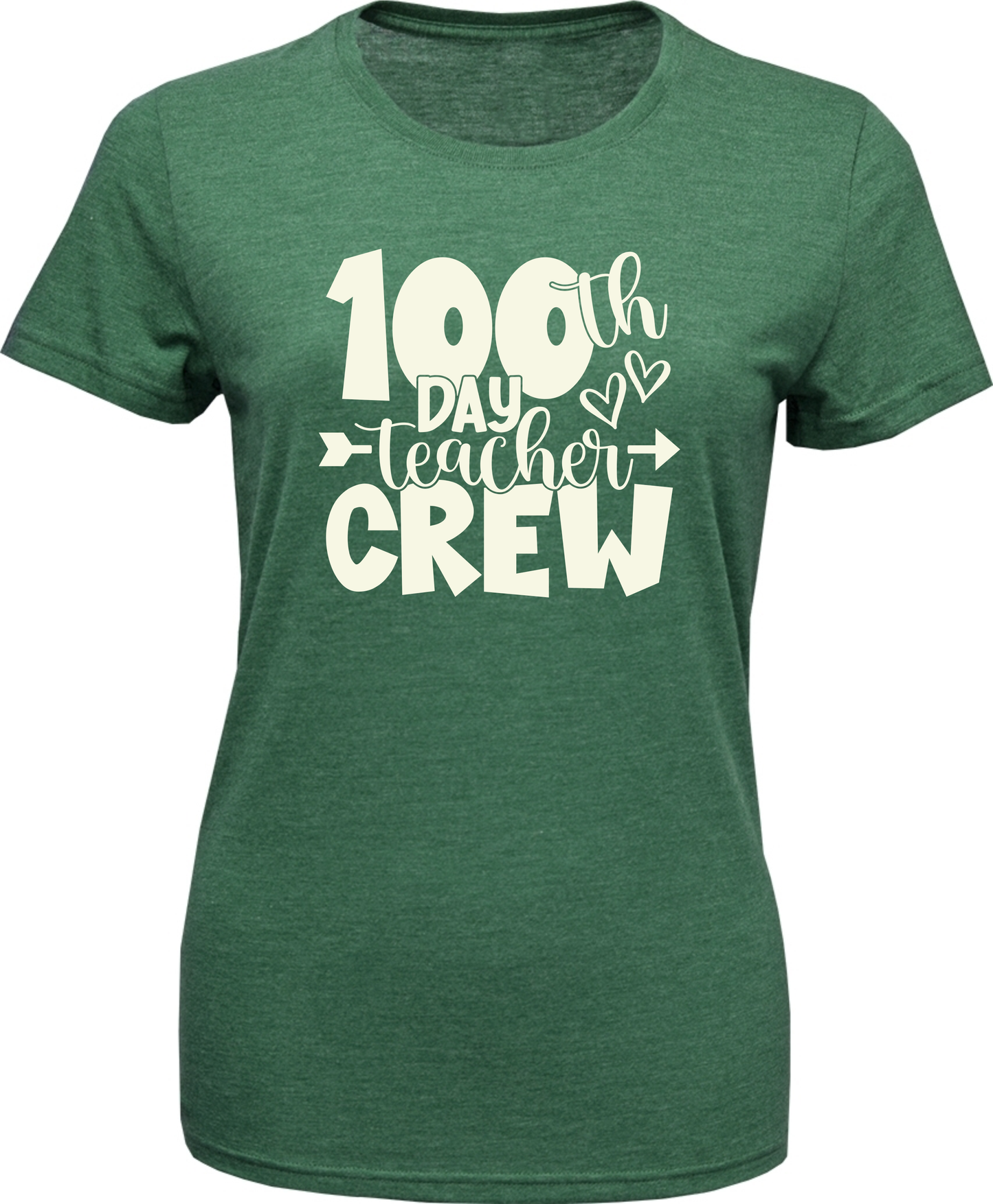 Women's Soft-Tek Blend T-Shirt- 100th Day Crew