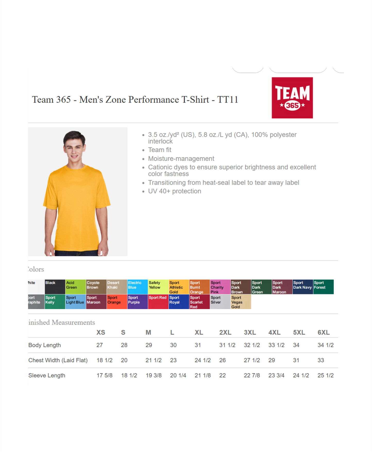 Scorpions Baseball Roster Shirt - 10U