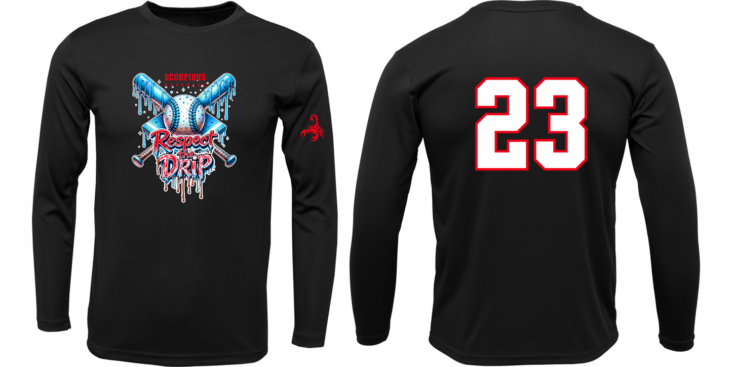 Long Sleeve Dri Fit - Respect the Drip