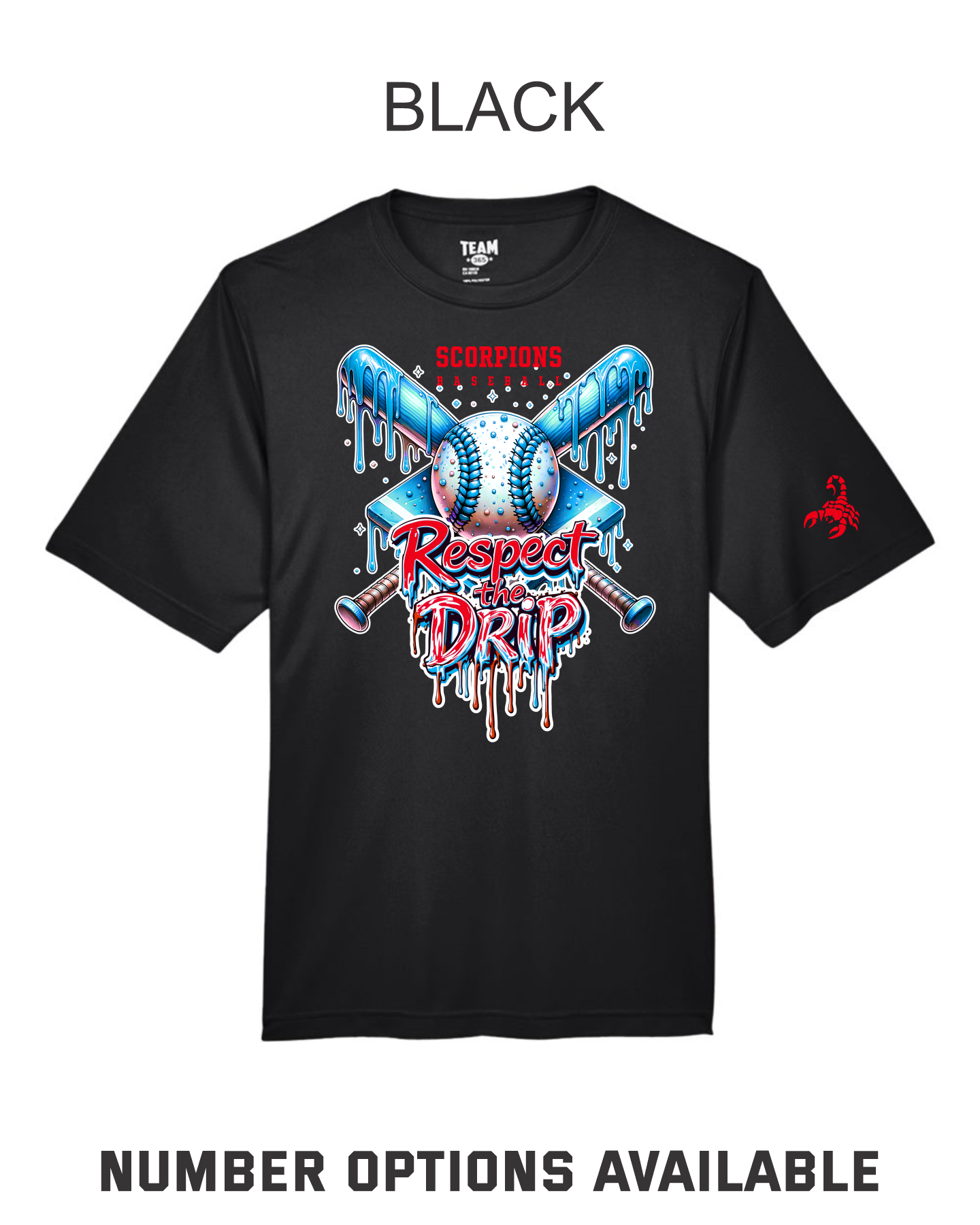 Scorpions Baseball Drip Shirt