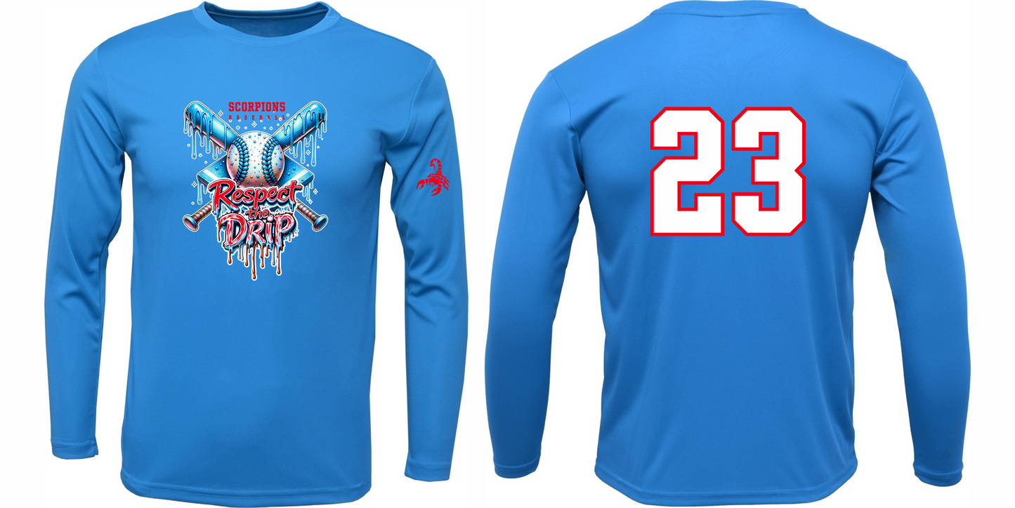 Long Sleeve Dri Fit - Respect the Drip