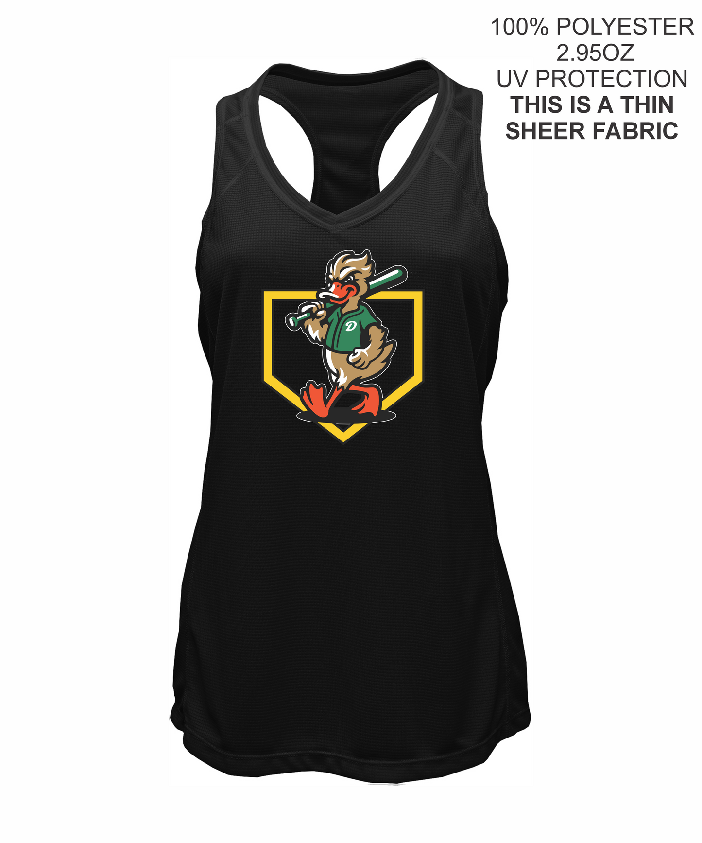 Ladies Grid Singlet Tank Top- FAIRFIELD DUCKS