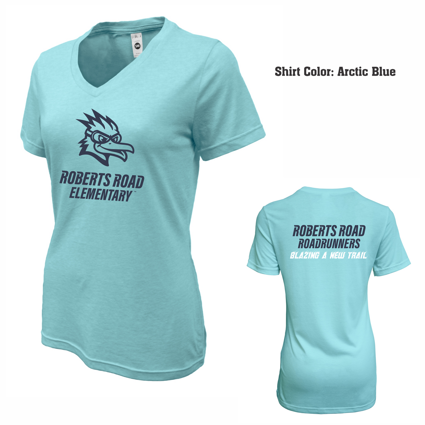 Women's Soft-Tek Blend V-neck T-Shirt - Blazing a New Trail