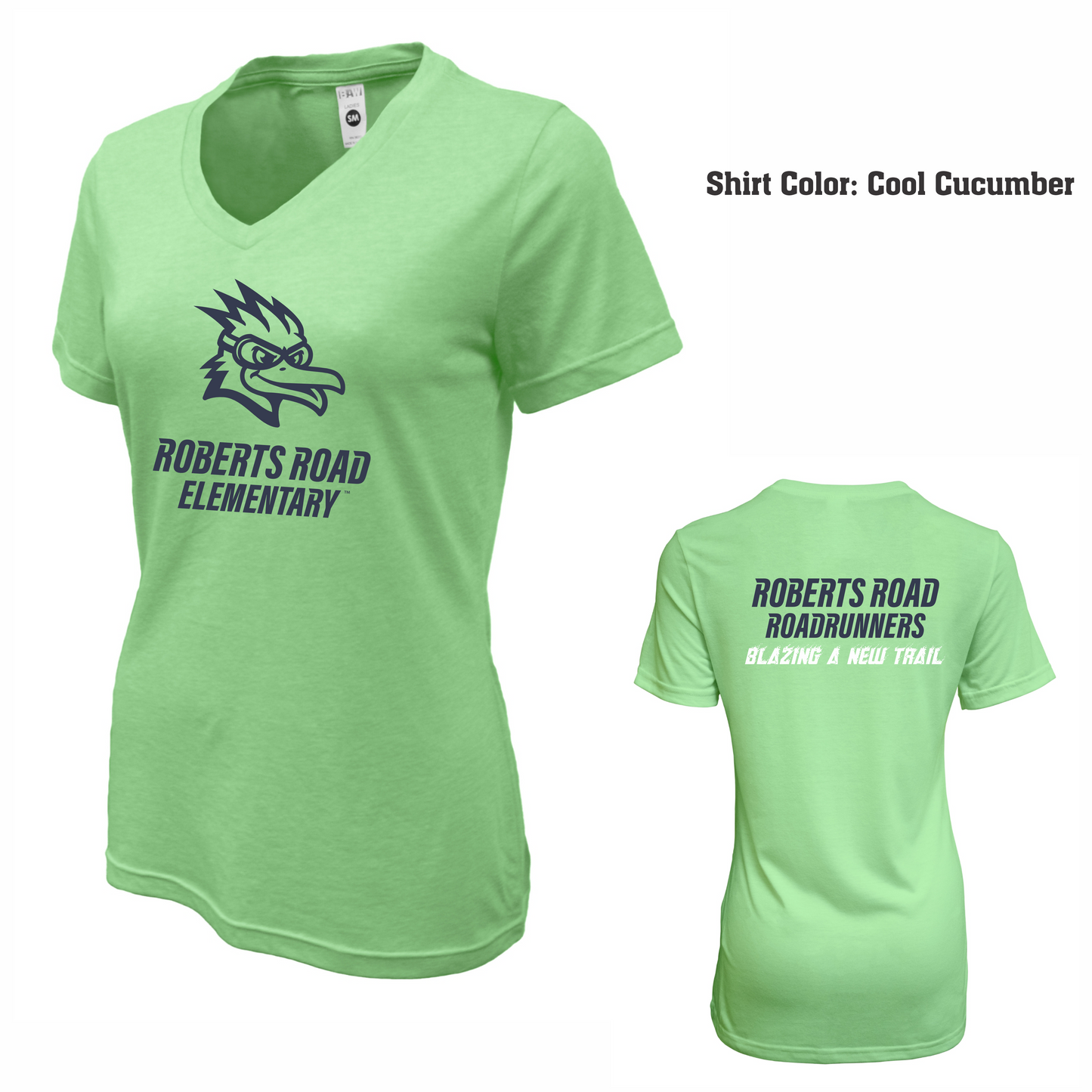 Women's Soft-Tek Blend V-neck T-Shirt - Blazing a New Trail