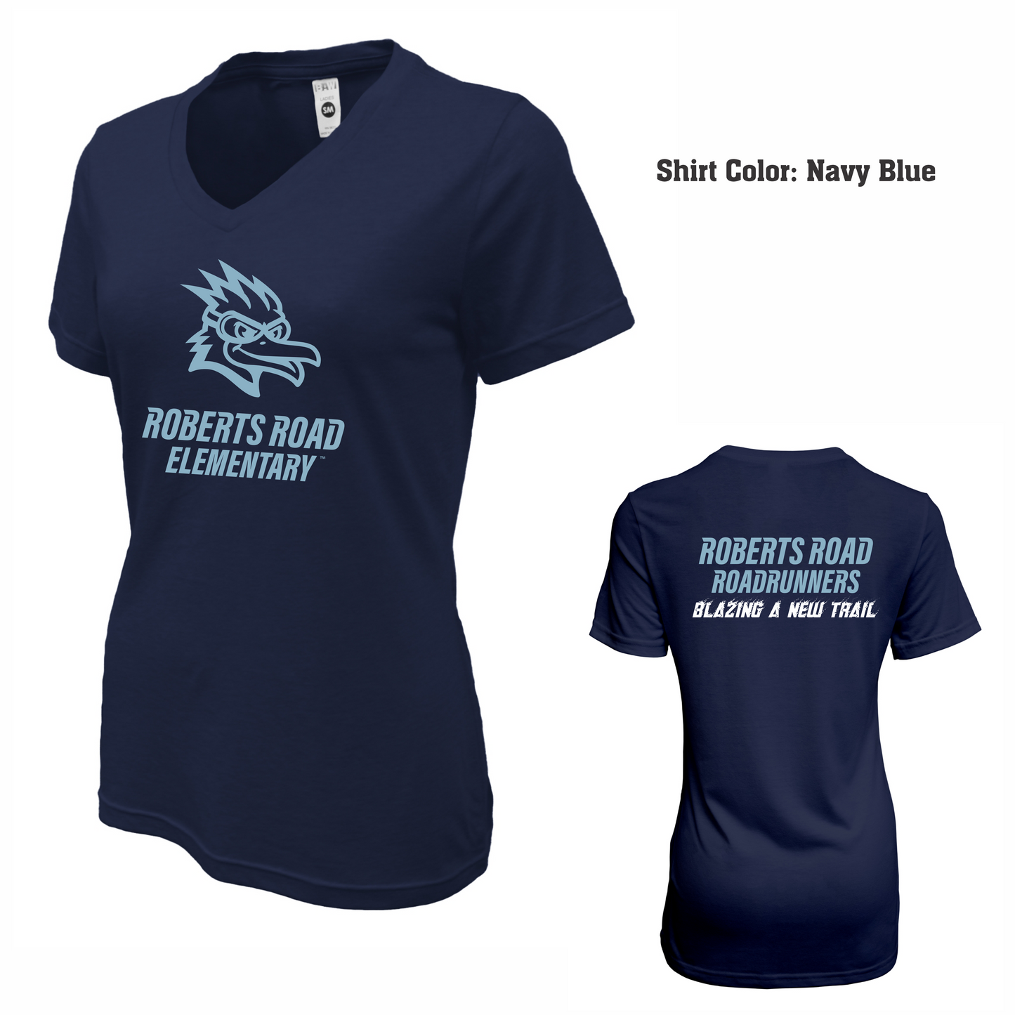 Women's Soft-Tek Blend V-neck T-Shirt - Blazing a New Trail
