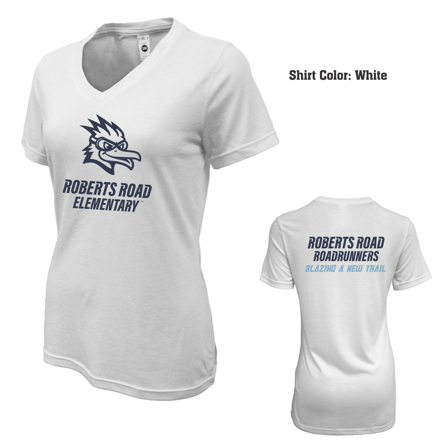 Women's Soft-Tek Blend V-neck T-Shirt - Blazing a New Trail