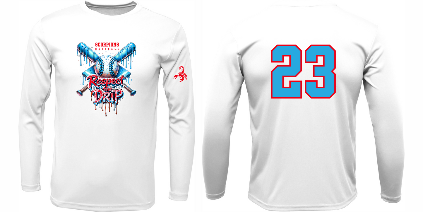 Long Sleeve Dri Fit - Respect the Drip