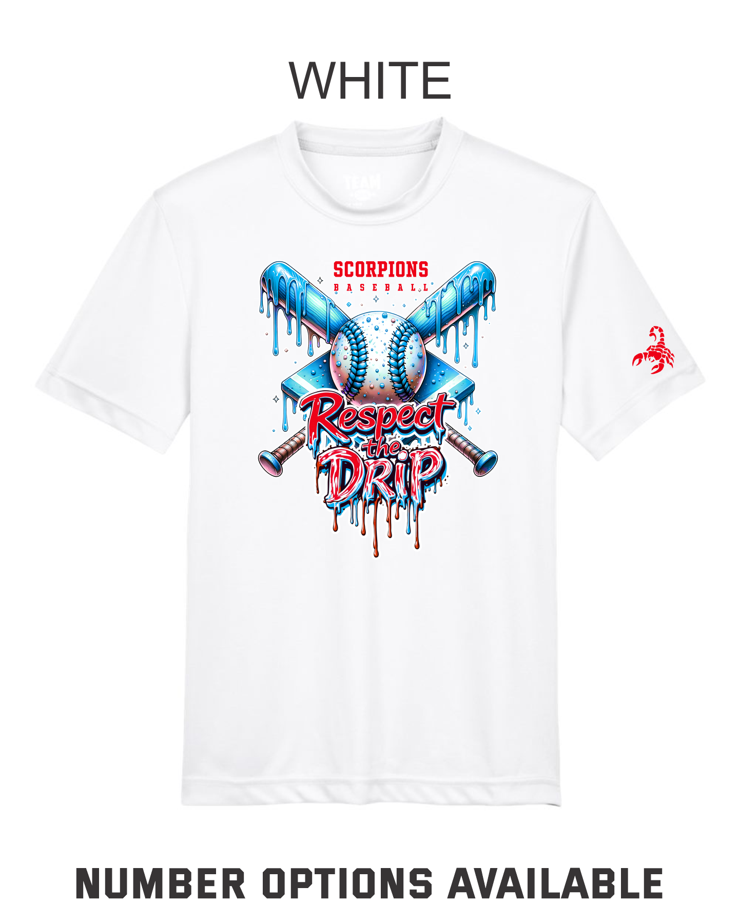 Scorpions Baseball Drip Shirt