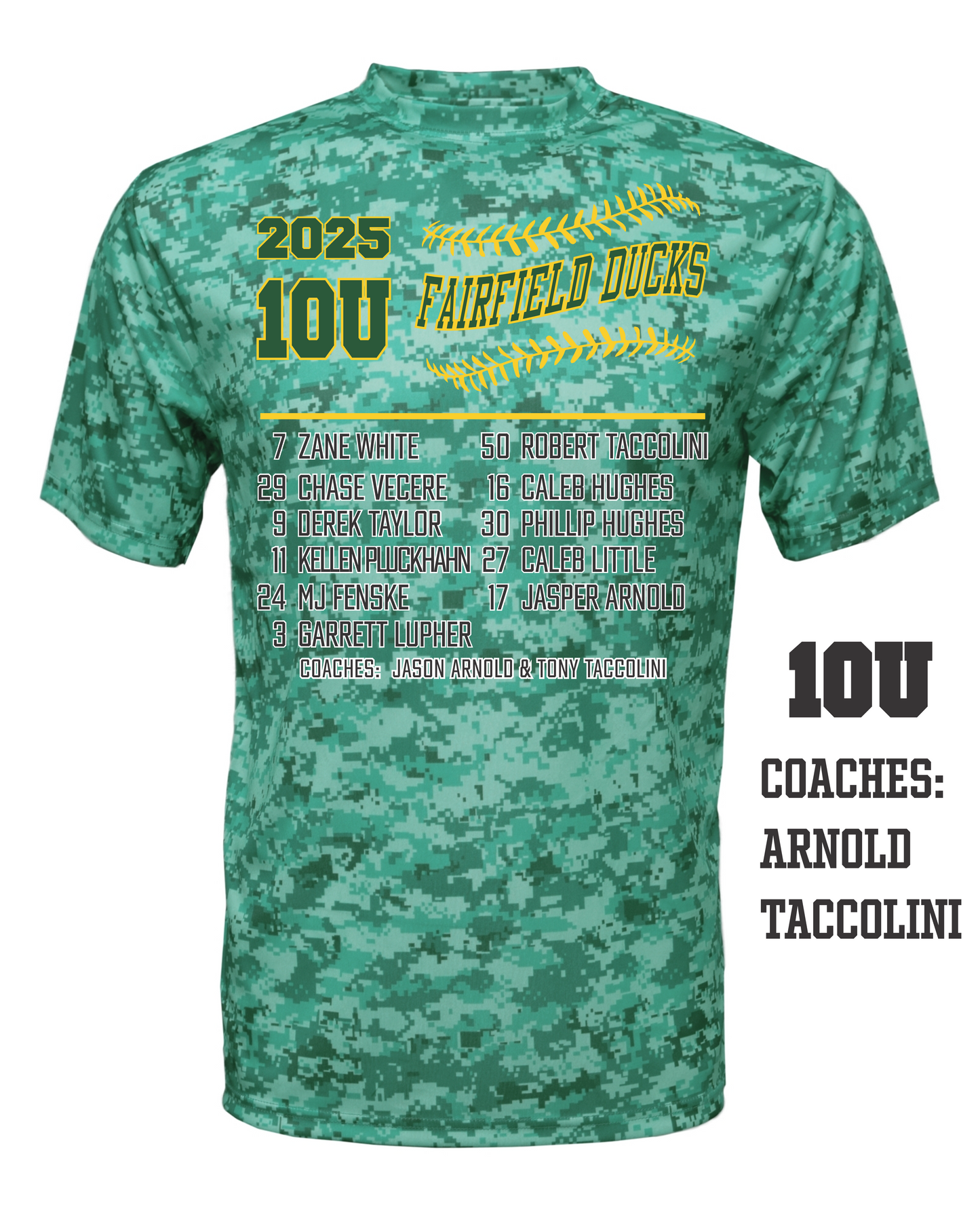 2025 Fairfield Ducks Roster Shirt