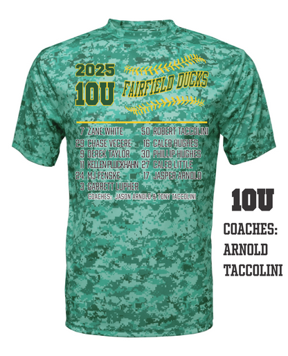 2025 Fairfield Ducks Roster Shirt