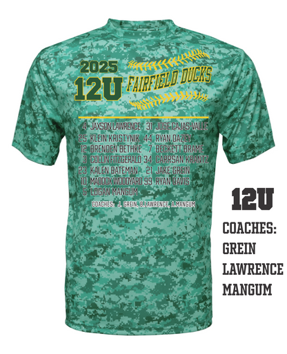2025 Fairfield Ducks Roster Shirt