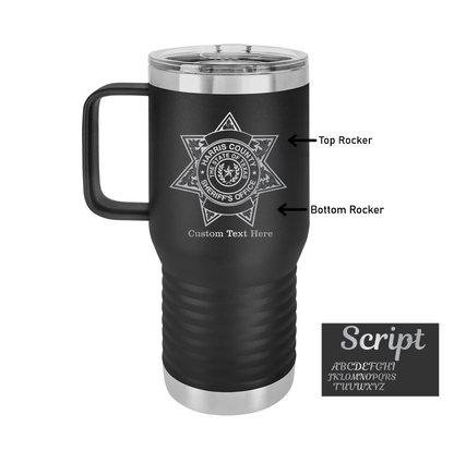 Custom HCSO 20oz Travel Mug with Punisher