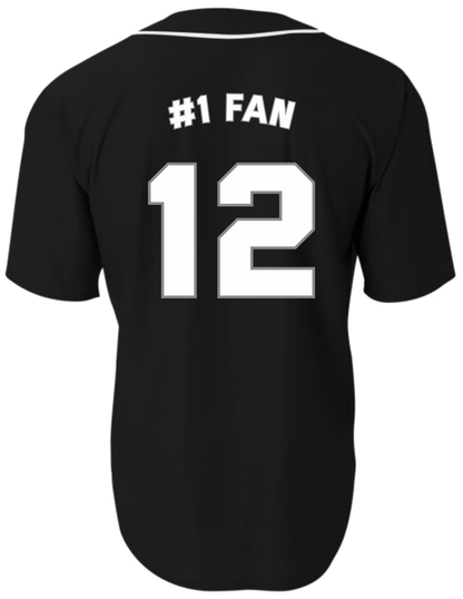 Black Sox Button Down Replica Jersey
