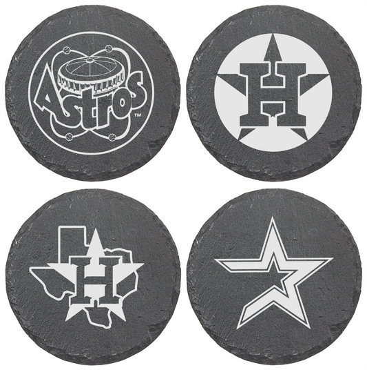 Astros Slate Coaster Set