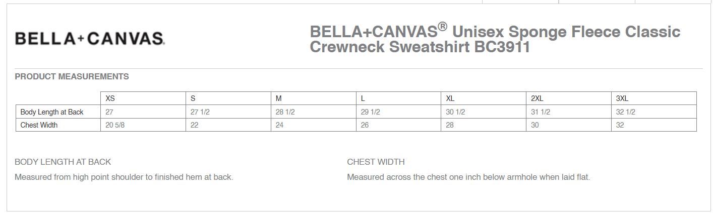 BELLA+CANVAS® Unisex Sponge Fleece Classic Crewneck Sweatshirt- DUCKS