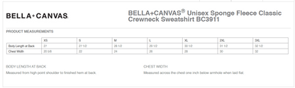BELLA+CANVAS® Unisex Sponge Fleece Classic Crewneck Sweatshirt- DUCKS