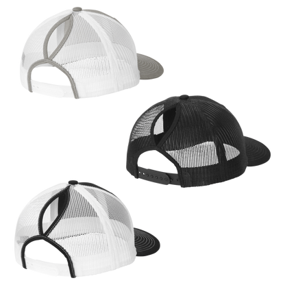 Ladies Trucker Pony Tail Caps ( PUFF 3D Embroidery)