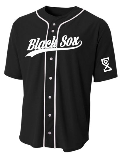 Black Sox Button Down Replica Jersey