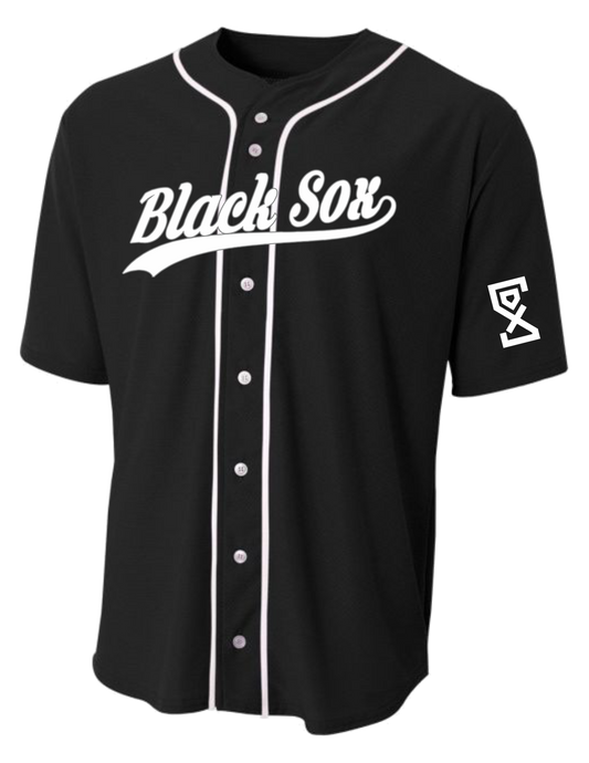 Black Sox Button Down Replica Jersey