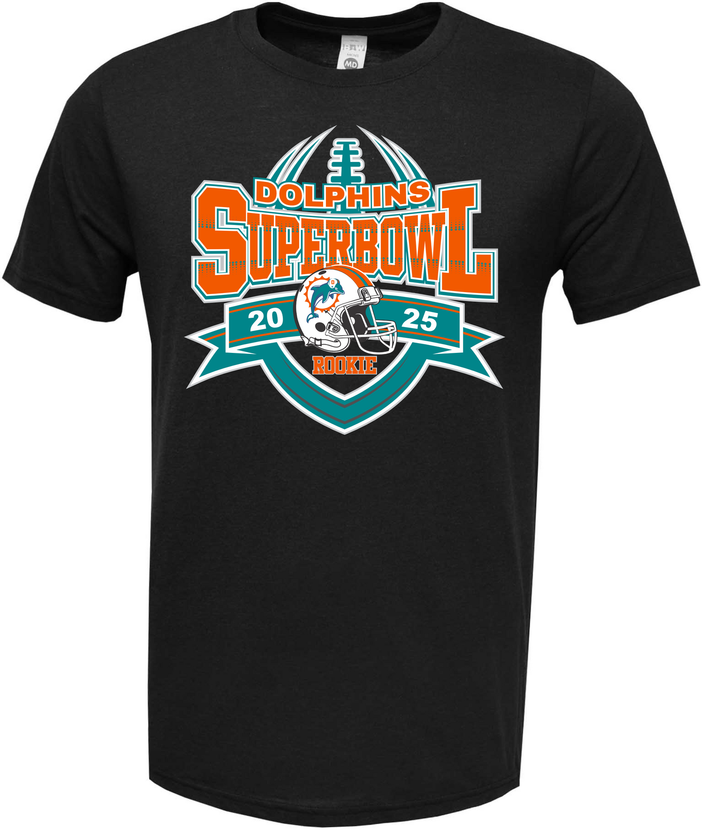ROOKIE Dolphins Superbowl 2025- Cotton Blend Tee