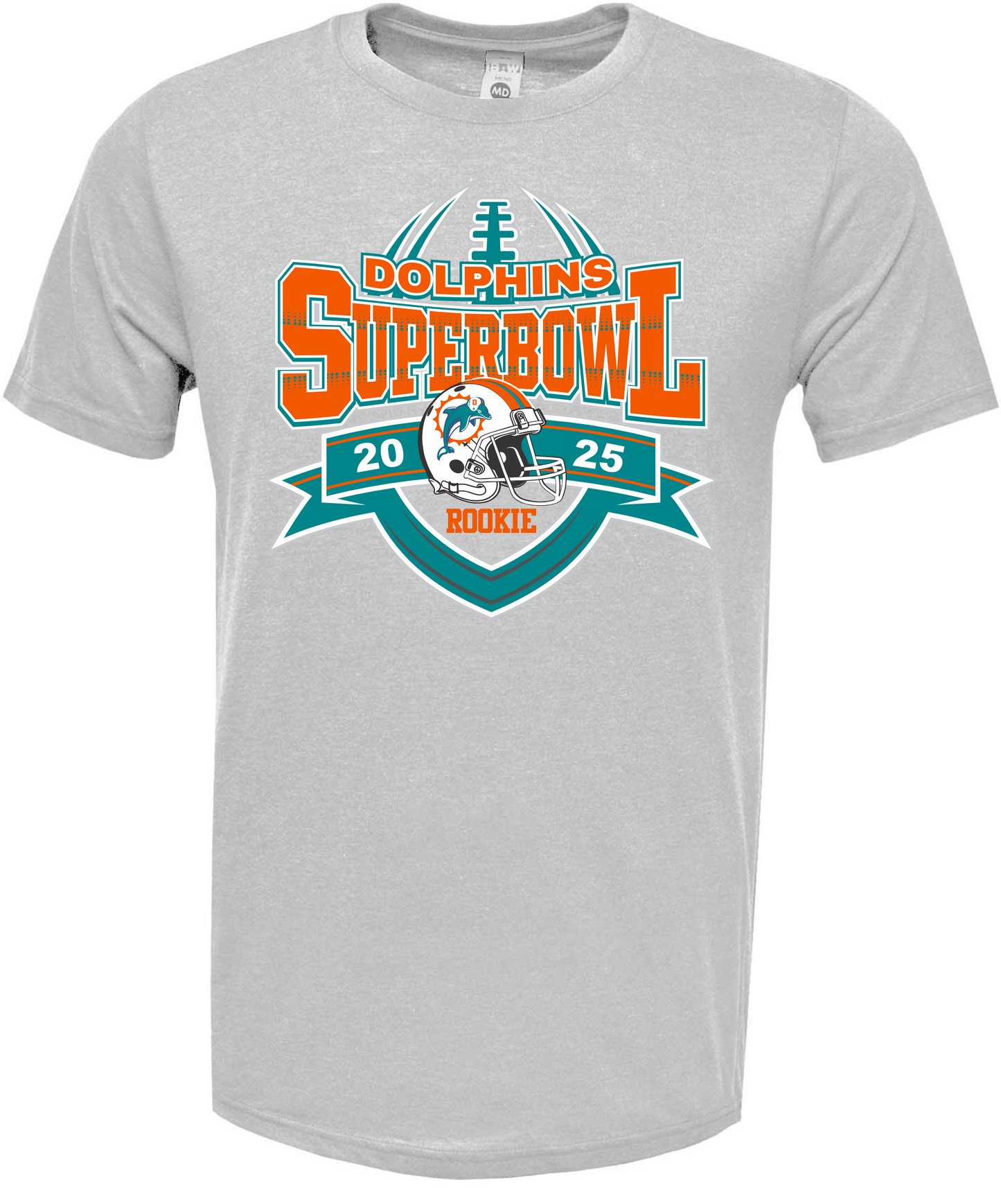 ROOKIE Dolphins Superbowl 2025- Cotton Blend Tee