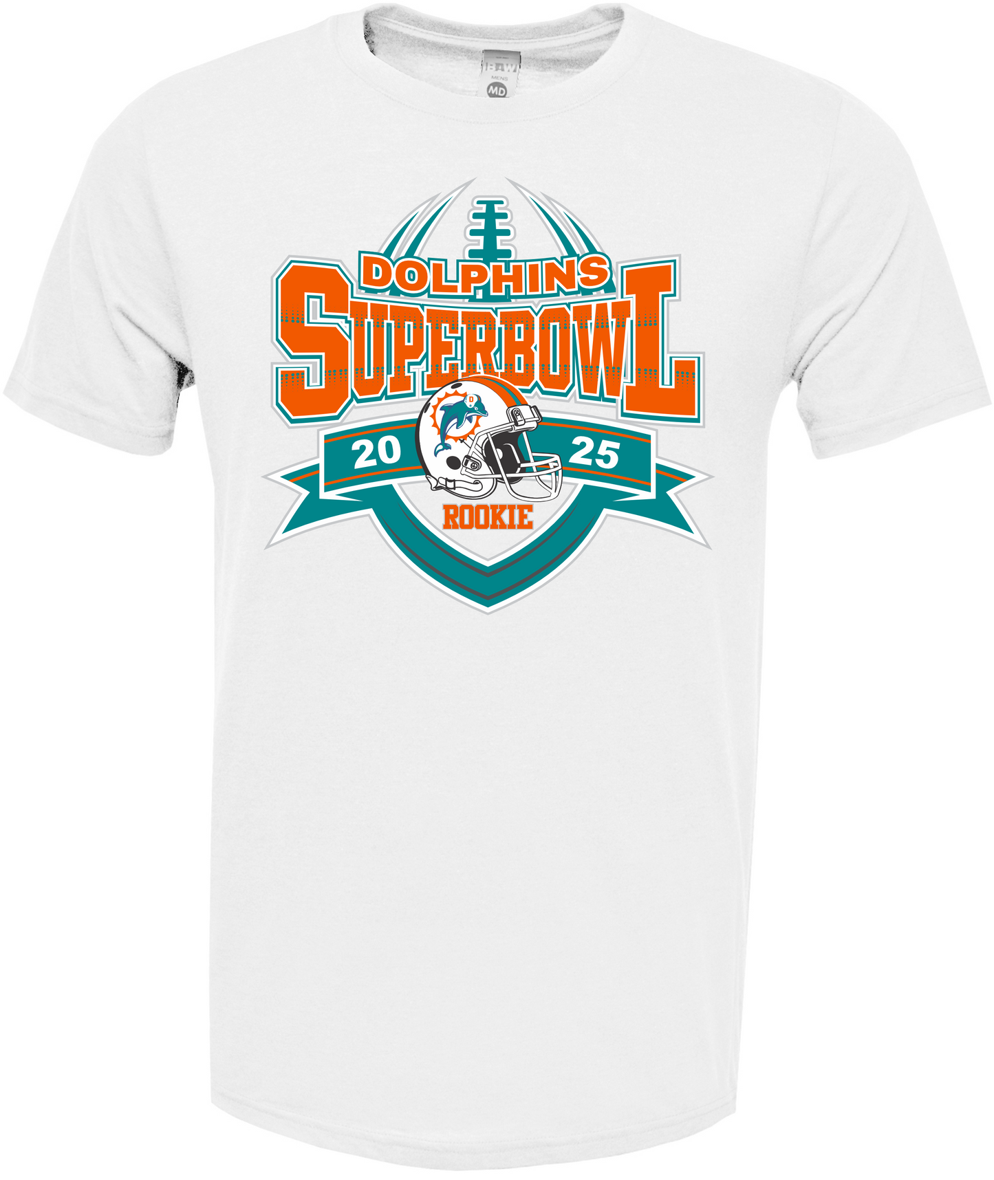 ROOKIE Dolphins Superbowl 2025- Cotton Blend Tee