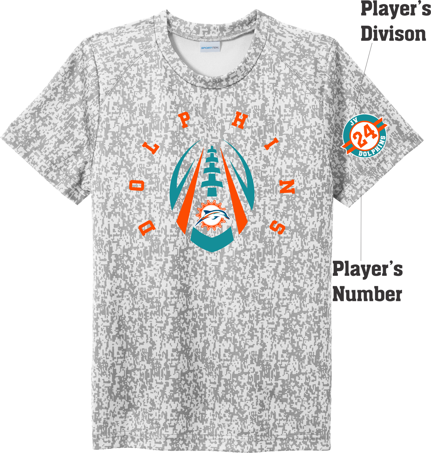 CFSA Dolphins Digi Camo Shirt Dri Fit