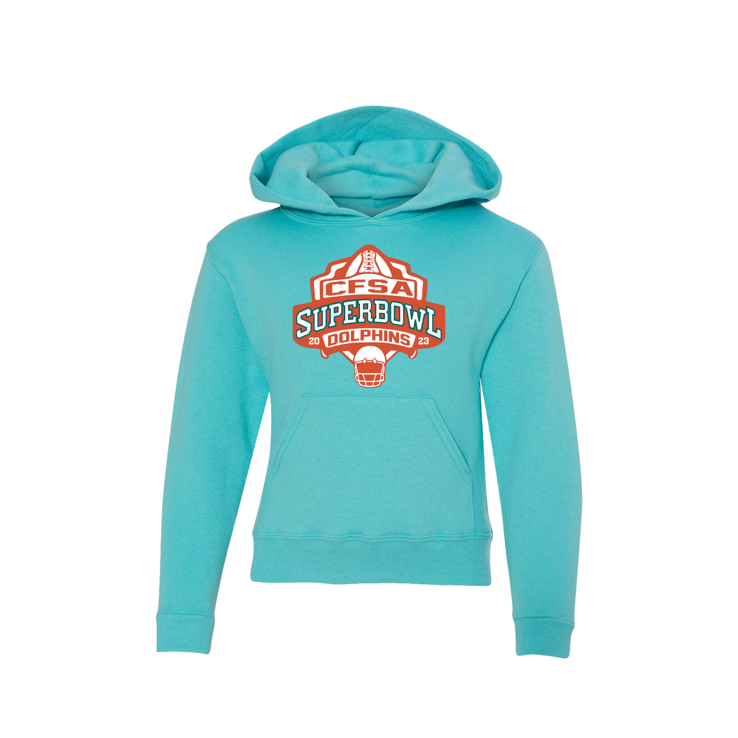 Dolphins Superbowl - JERZEES - NuBlend® Youth Hooded Sweatshirt