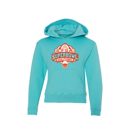 Dolphins Superbowl - JERZEES - NuBlend® Youth Hooded Sweatshirt