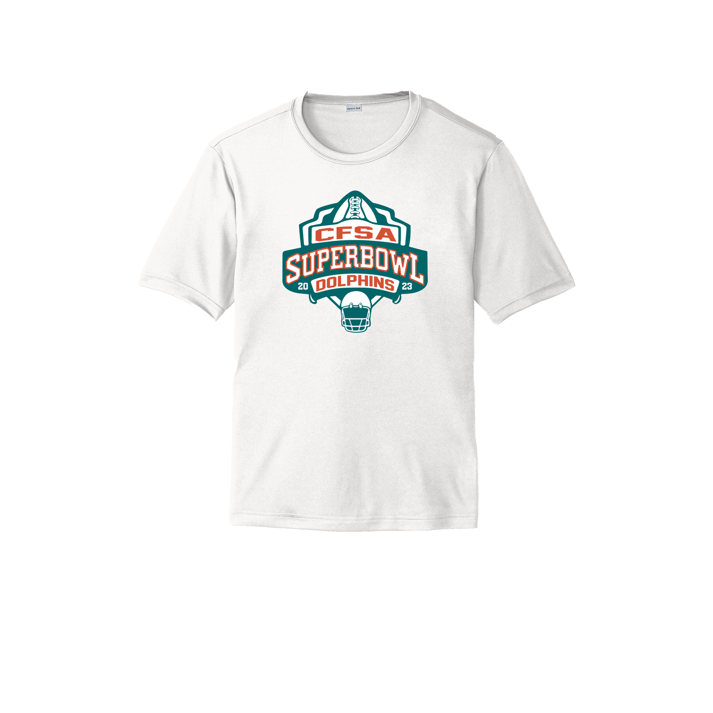 Dolphin Superbowl - Sport-Tek® PosiCharge® Competitor™ Tee - White