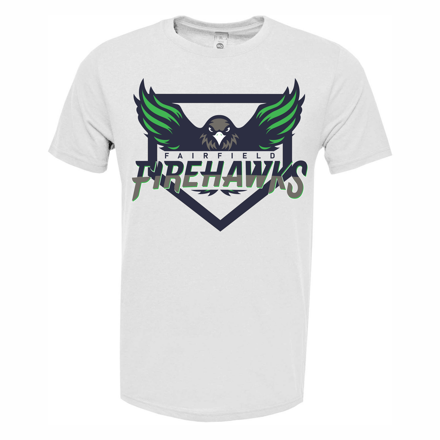 Unisex Soft Ring Spun Cotton Poly Blended Tee- Home Plate