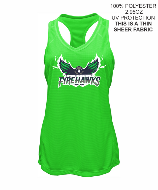Ladies Grid Singlet Tank Top- FIREHAWKS