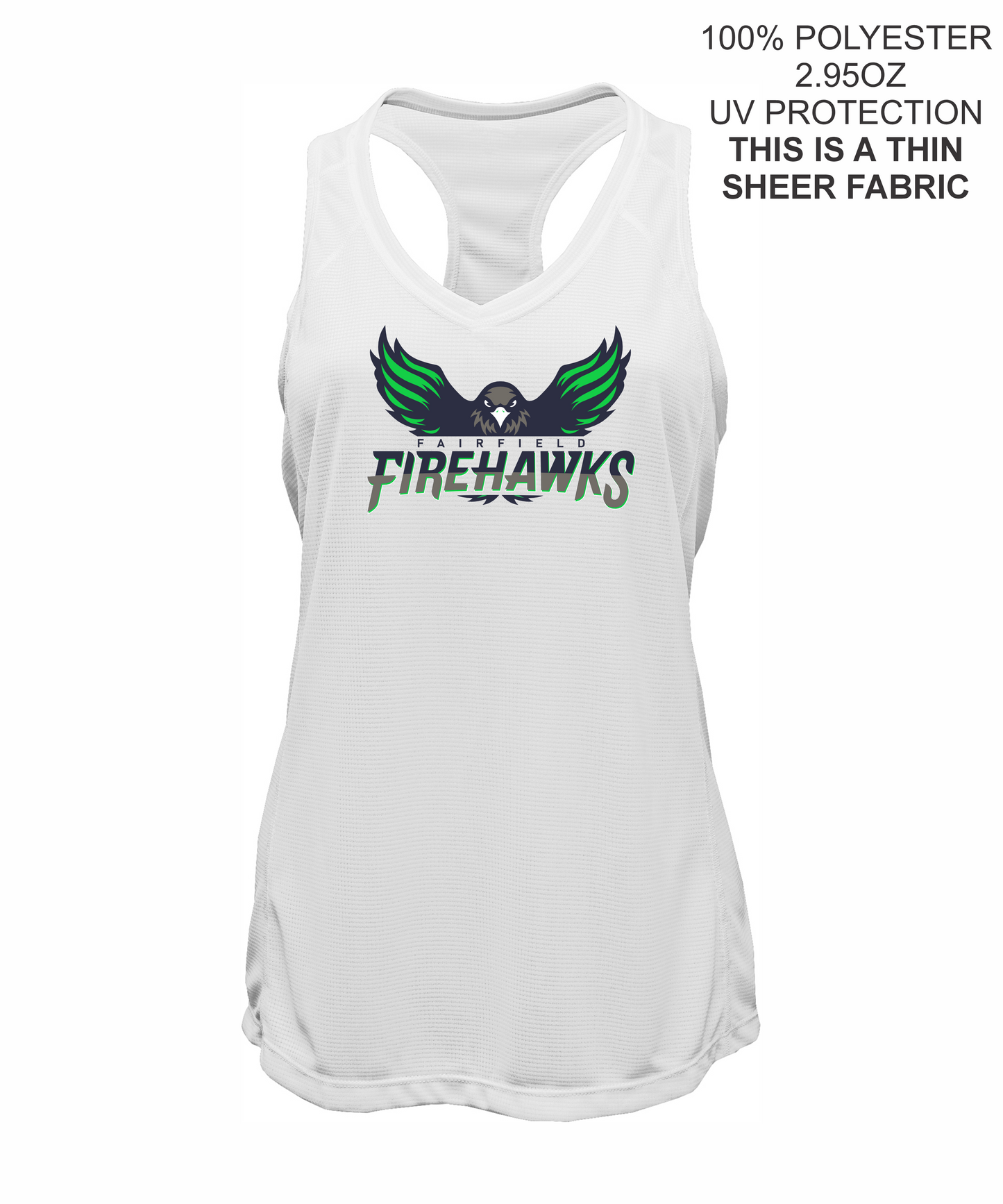 Ladies Grid Singlet Tank Top- FIREHAWKS