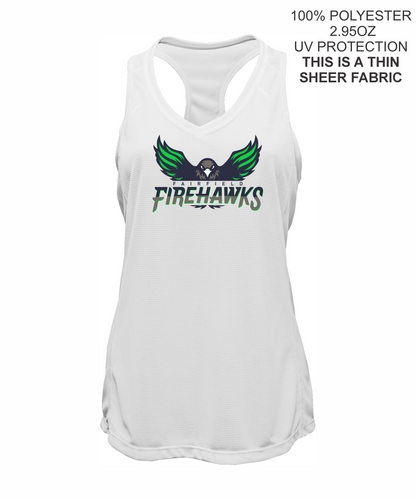 Ladies Grid Singlet Tank Top- FIREHAWKS