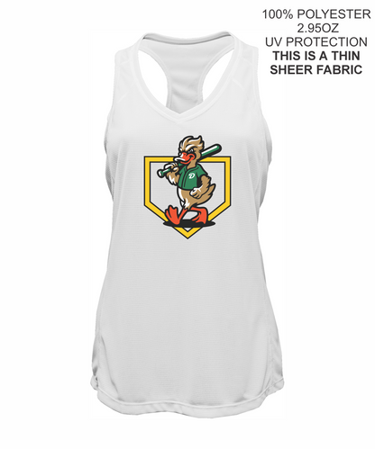 Ladies Grid Singlet Tank Top- FAIRFIELD DUCKS