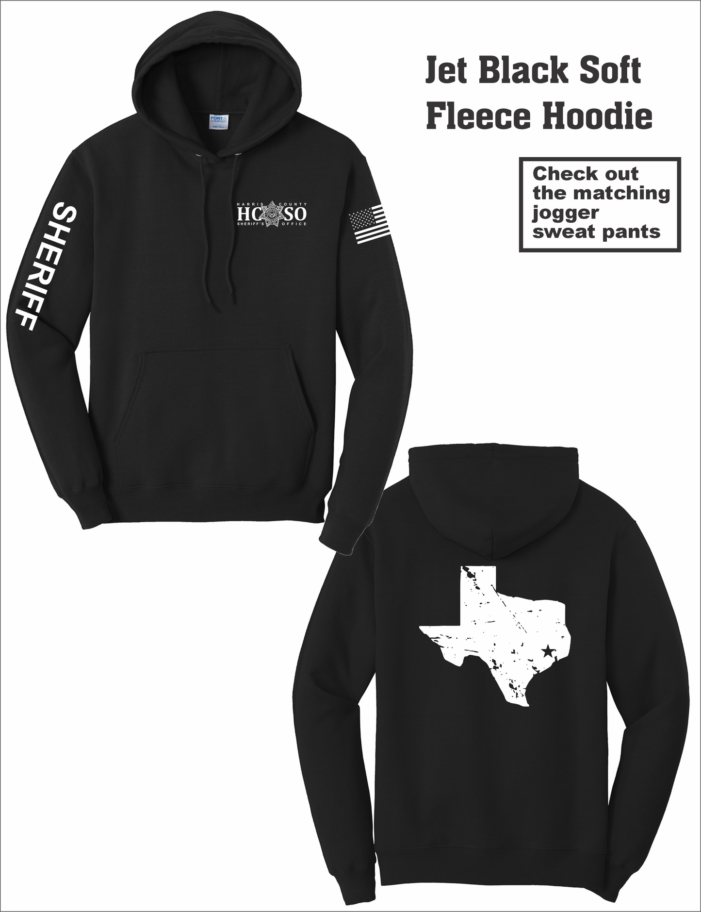 HCSO Fleece Hoodie -SHERIFF