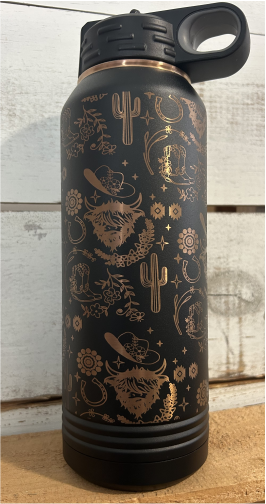 Highland Cow Bottle Wrap