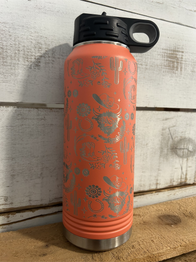 Highland Cow Bottle Wrap