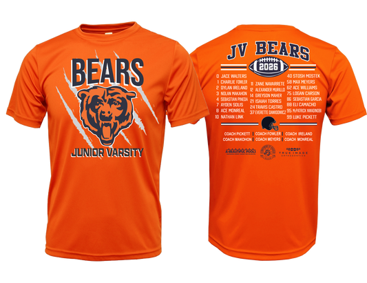 CFSA Bears Roster Dri Fit - JV