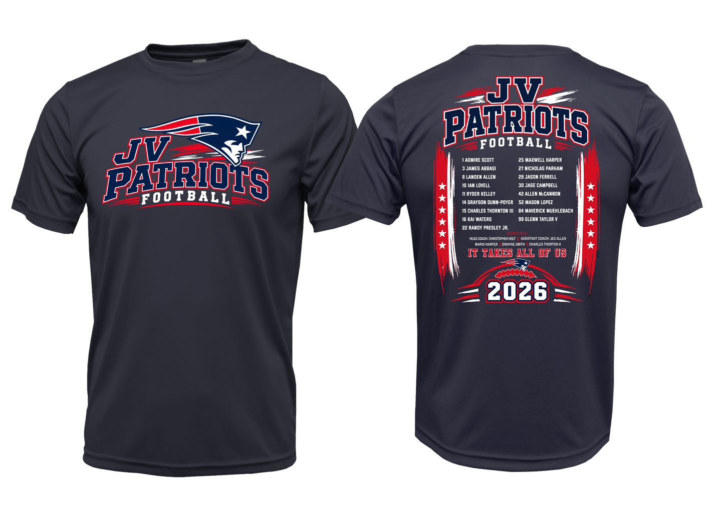 CFSA Patriots Roster Dri Fit - JV