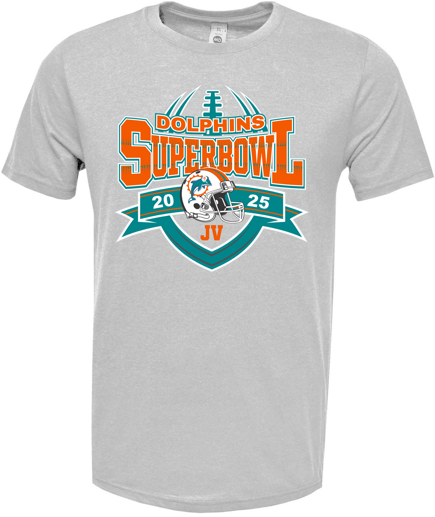 JV Dolphins Superbowl 2025- Cotton Blend Tee