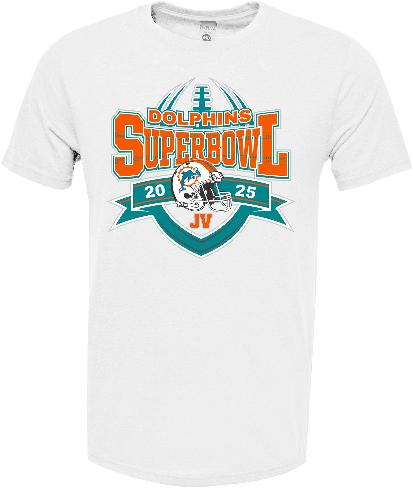 JV Dolphins Superbowl 2025- Cotton Blend Tee