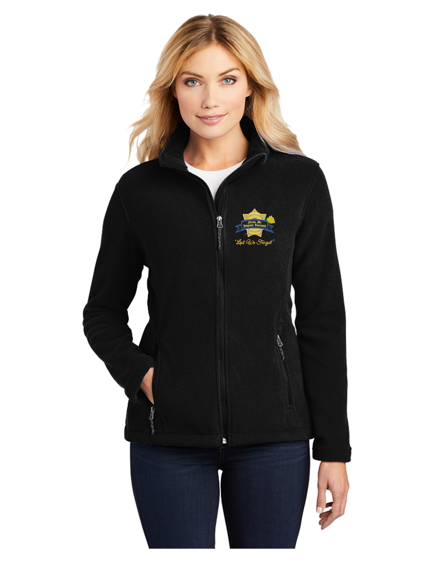 Mourning Badge - Ladies Fleece Zip-up