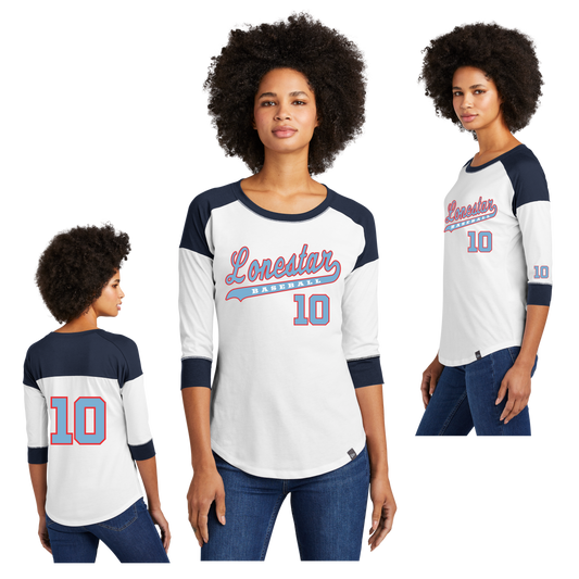 LoneStar New Era Ladies Raglan Shirt Jersey