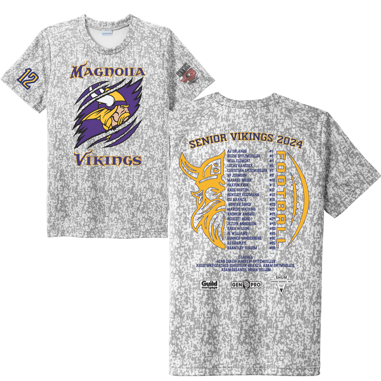 2024 Magnolia Vikings Roster Shirt