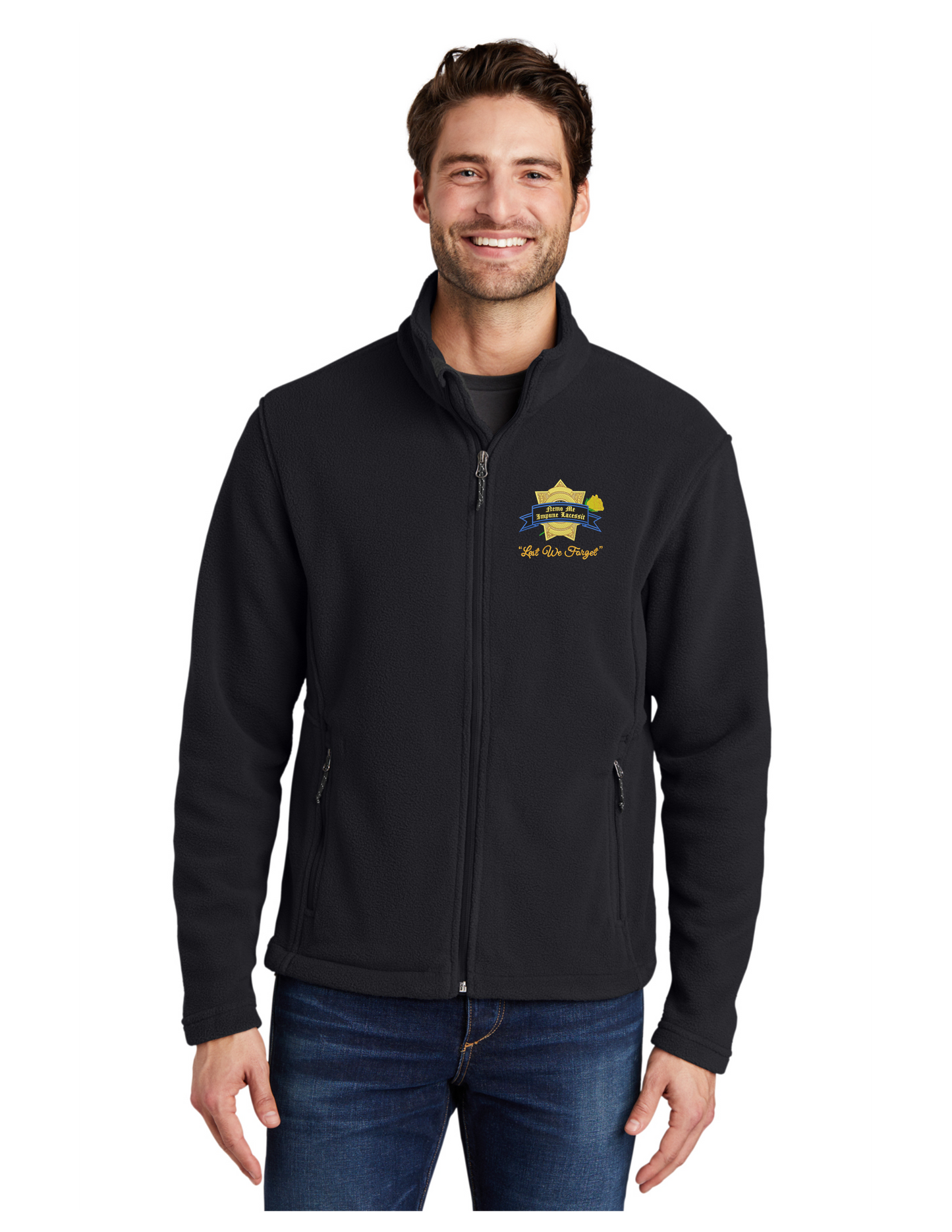 Mourning Badge - Mens Fleece Zip-up