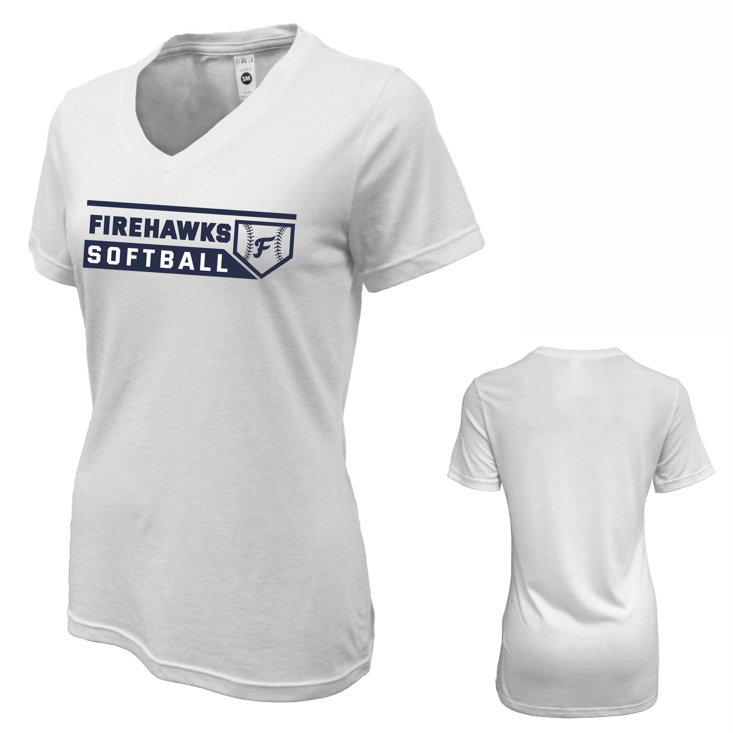Ladies Firehawks Softball Tee
