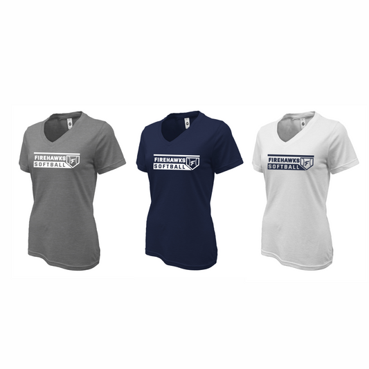 Ladies Firehawks Softball Tee