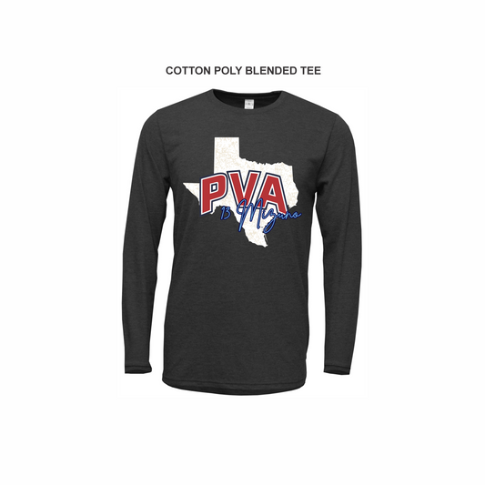 PVA Texas Long Sleeve Cotton Poly Blend Tee